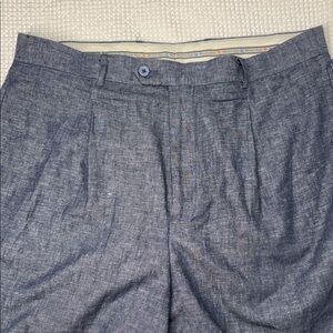 Michael Irvin Playmaker  100% Denim LinenPants in Heather Blue - Size 36